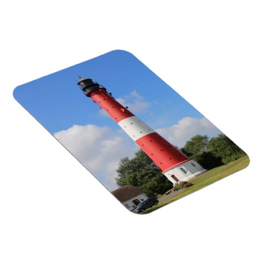 Leuchtturm auf Insel Pellworm im Sommer Magnet (Rechte Seite)