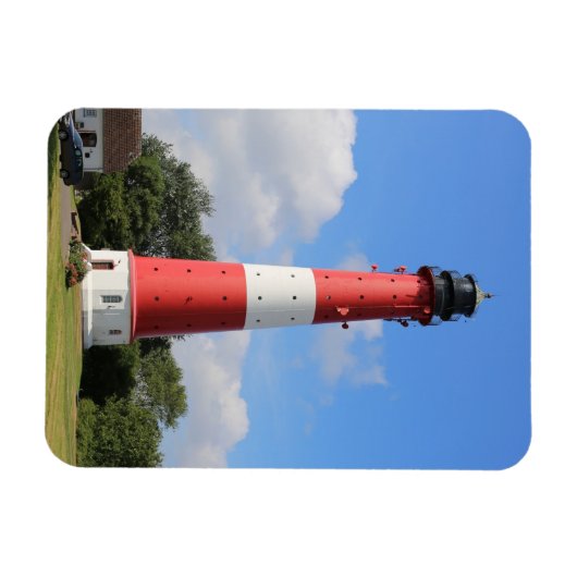 Leuchtturm auf Insel Pellworm im Sommer Magnet (Horizontal)