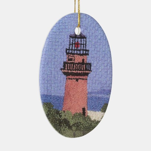 Leuchtturm auf Martha's Vineyard Keramikornament (Rechts)