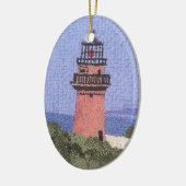 Leuchtturm auf Martha's Vineyard Keramikornament (Links)