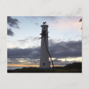 Leuchtturm auf Oahu Point Postkarte