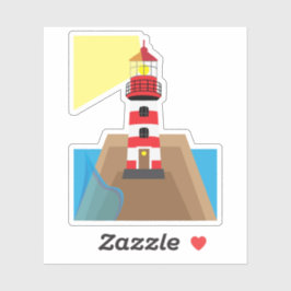Leuchtturm Aufkleber