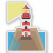 Leuchtturm Aufkleber (Vorderseite)