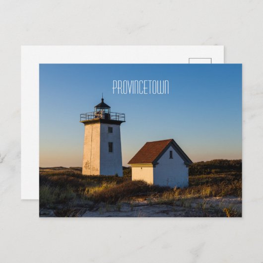 Leuchtturm aus Holz Postkarte (Vorne/Hinten)