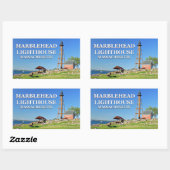 Leuchtturm aus Marmor, Massachusetts Stickers (Blatt)