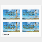Leuchtturm aus Marmor, Massachusetts Stickers (Blatt)