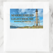 Leuchtturm aus Marmor, Massachusetts Stickers (Tasche)