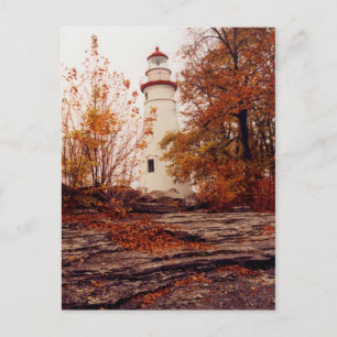 Leuchtturm aus Marmor Postkarte