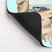 Leuchtturm aus Muscheln Mousepad (Ecke)