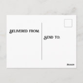 Leuchtturm aus rotem Ziegelstein in Tornado Postkarte (Rückseite)