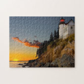 Leuchtturm Bar Harbour Maine. Puzzle (Horizontal)