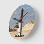 Leuchtturm Barnegat Runde Wanduhr (Winkel)