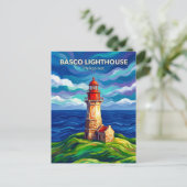 Leuchtturm Basco Philippinen Postkarte (Stehend Vorderseite)