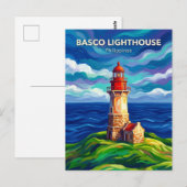Leuchtturm Basco Philippinen Postkarte (Vorne/Hinten)