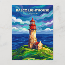 Leuchtturm Basco Philippinen Postkarte