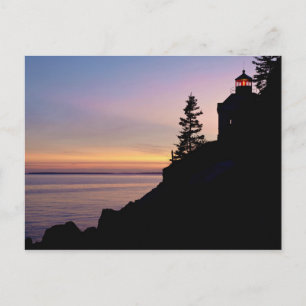 Leuchtturm Bass Harbor auf Mt. Desert Island, Postkarte