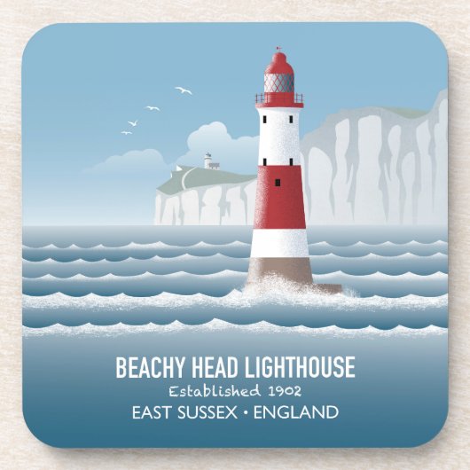 Leuchtturm Beachy Head Getränkeuntersetzer (Vorderseite)