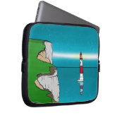 Leuchtturm "Beachy Head" im Ärmelkanal Laptopschutzhülle (Vorne Rechts)
