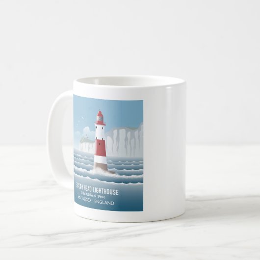 Leuchtturm Beachy Head Kaffeetasse (Vorderseite Links)