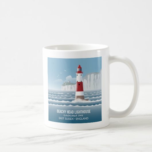 Leuchtturm Beachy Head Kaffeetasse (Rechts)