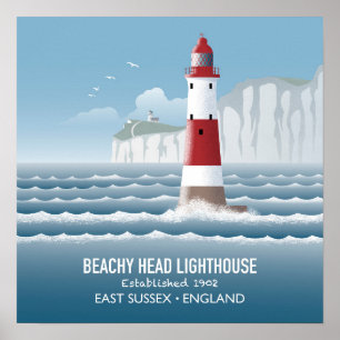 Leuchtturm Beachy Head Poster