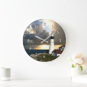 Leuchtturm Beacon Große Wanduhr (Zuhause)