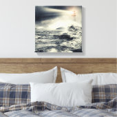 Leuchtturm Beacon Leinwanddruck (Insitu (Schlafzimmer))