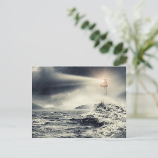 Leuchtturm Beacon Postkarte (Stehend Vorderseite)