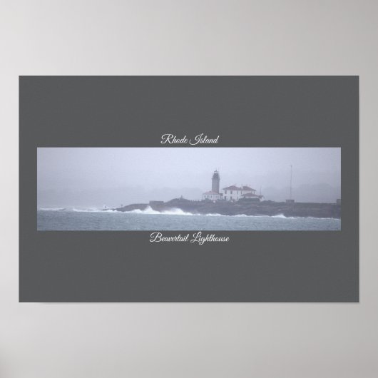Leuchtturm Beavertail Poster (Vorne)