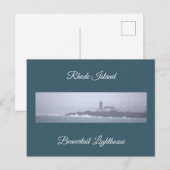 Leuchtturm Beavertail Postkarte (Vorne/Hinten)