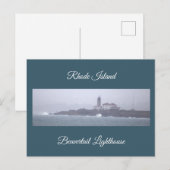 Leuchtturm Beavertail Postkarte (Vorne/Hinten)
