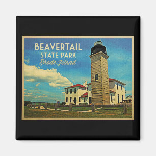 Leuchtturm Beavertail Rhode Island Magnet