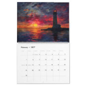 Leuchtturm bei Dämmerung Kalender 2026 (Feb 2027)