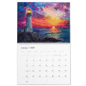 Leuchtturm bei Dämmerung Kalender 2026 (Jan 2027)