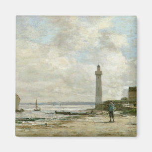 Leuchtturm bei Honfleur, 1864-66 (Öl auf Platte) Magnet