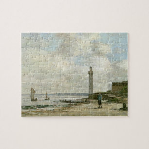 Leuchtturm bei Honfleur, 1864-66 (Öl auf Platte) Puzzle