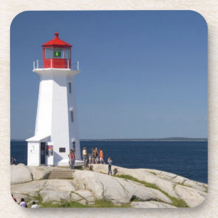Leuchtturm bei Peggy's Cove, Nova Scotia, Kanada. Getränkeuntersetzer
