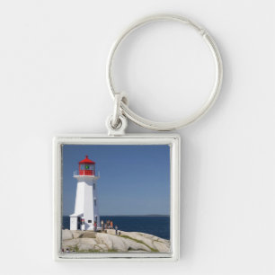 Leuchtturm bei Peggy's Cove, Nova Scotia, Kanada. Schlüsselanhänger