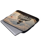 Leuchtturm bei Sonnenuntergang, Kalifornien Laptopschutzhülle (Vorne Knopf)