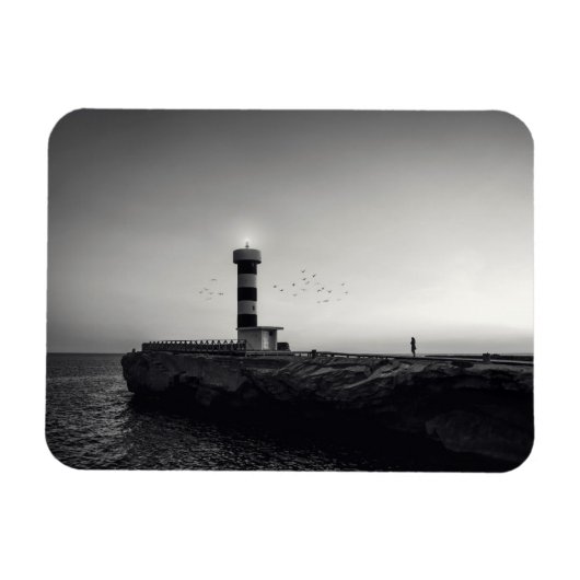 Leuchtturm bei Sunset Magnet (Horizontal)