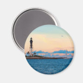 Leuchtturm bei Sunset Magnet (Vorderseite/Rückseite)