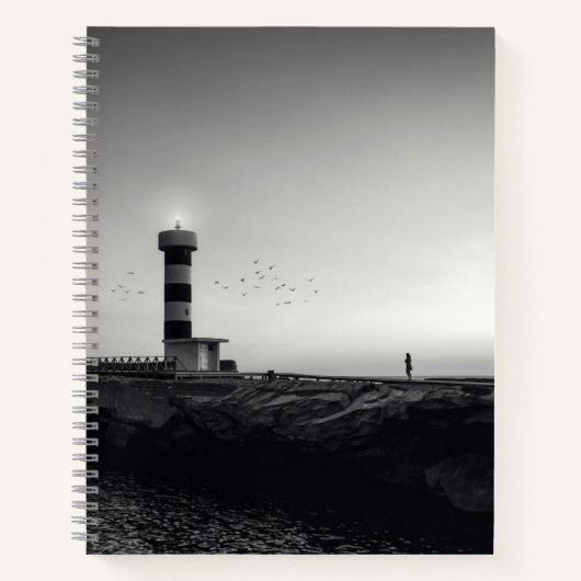 Leuchtturm bei Sunset Notizblock (Vorderseite)