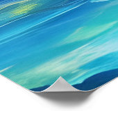 Leuchtturm bei Sunset Poster (Ecke)