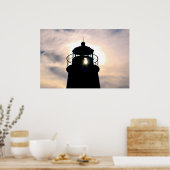 Leuchtturm bei Sunset Poster (Küche)