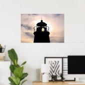 Leuchtturm bei Sunset Poster (Heimbüro)