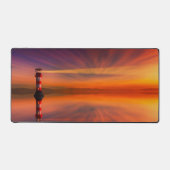 Leuchtturm bei Sunset Schreibtischunterlage (Vorderseite)