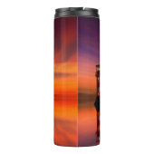 Leuchtturm bei Sunset Thermosbecher (Rückseite)