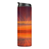 Leuchtturm bei Sunset Thermosbecher (Nach rechts gedreht)