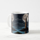 Leuchtturm beleuchtet durch Mondschein an einer kl Kaffeetasse (Vorderseite Links)