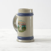 Leuchtturm - Bichon Frise #4 Bierglas (Vorderseite Links)
